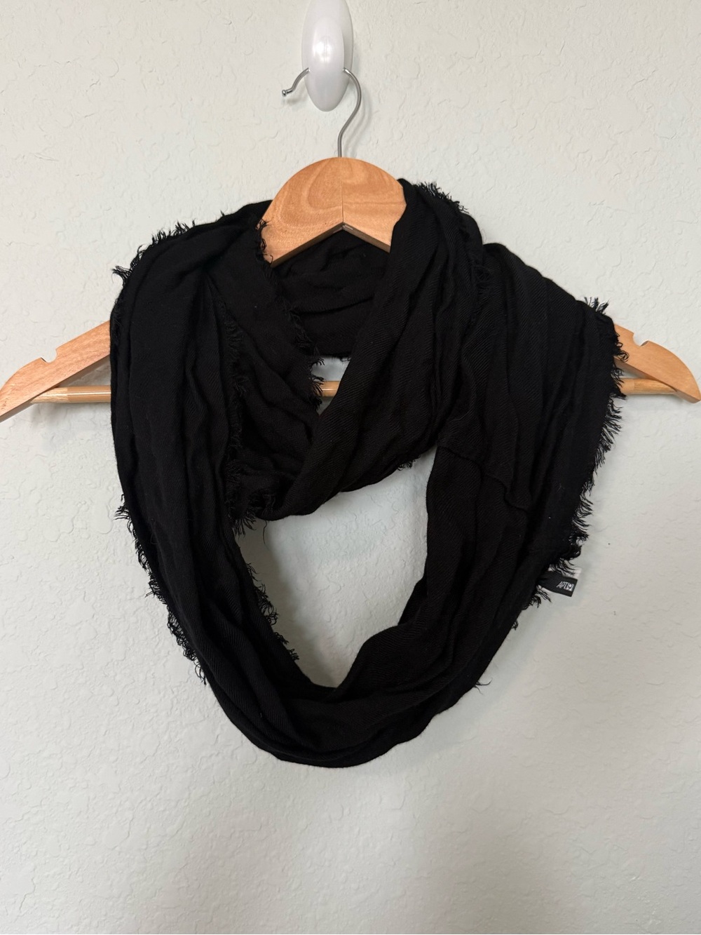 Apt. 9 Black Fringed Infinity Scarf